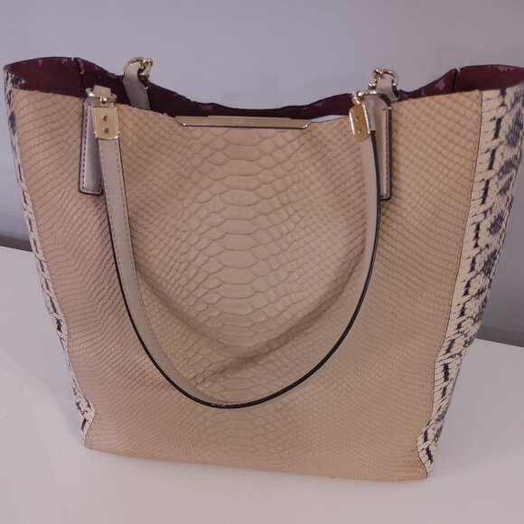 Coach Handbags - Snakeskin Print Coach Bag